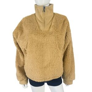 Backcountry Sherwood Teddy Fleece Pullover Gorpcore Cozy Cabin Core Beige XL